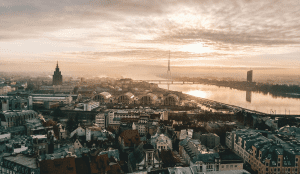 Aerial photo of Riga, Latvia